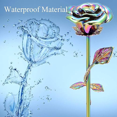 Miniatura 3 de Urnas de recuerdo de rosas para cenizas humanas - Medallón de urna conmemorativa - Urnas de cremación de flores de rosas coloridas de tallo largo -