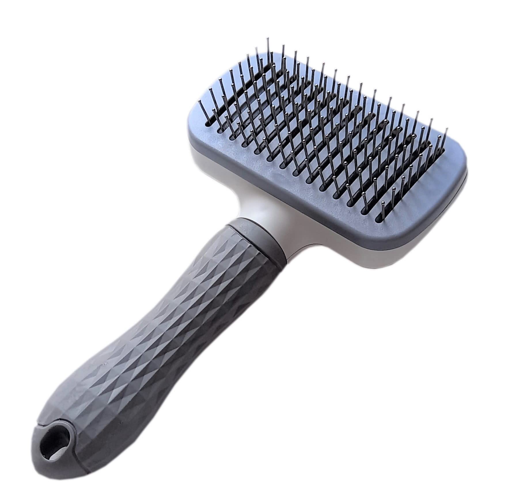 W9 Pet Products Self Cleaning Pet Grooming Brush with Round Head,Remove Excess and Dead Hair Slicker Brushes for Dog & Cat-GREY (B0C5J9467G) Amazon Price History, Amazon Price Tracker