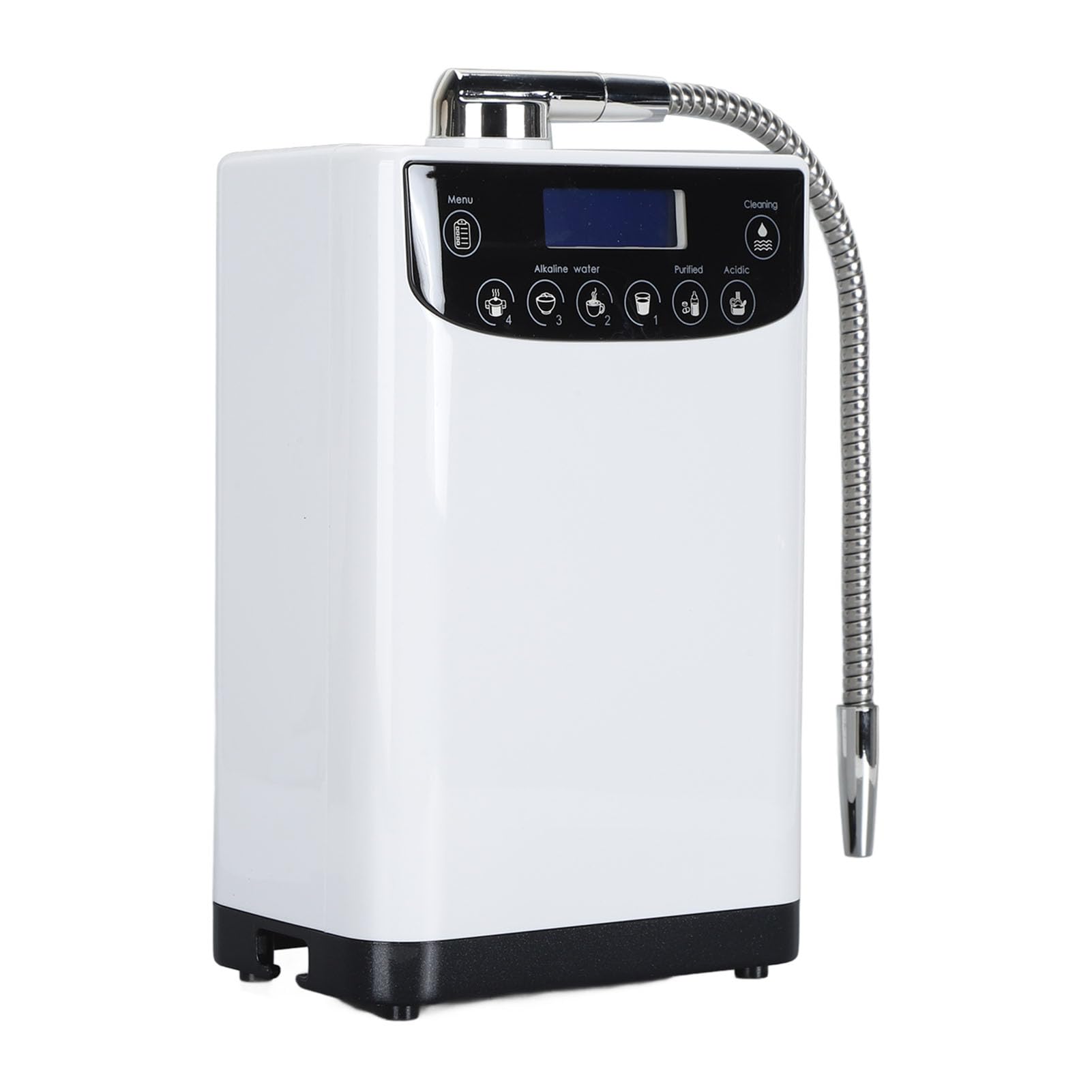 Generador de Agua de hidrógeno: Purificador de Agua Multifuncional Montado en la Pared con Pantalla LCD, Control Táctil y Mensaje de Voz, Ionizador de Agua (Enchufe de la UE)
