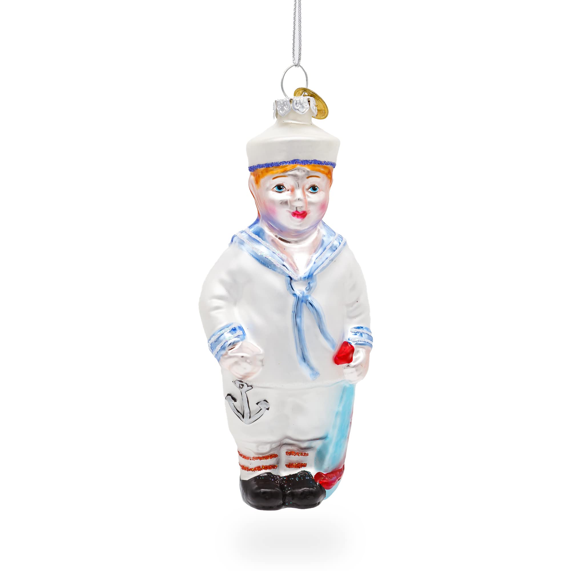 BestPysanky Le Sailor décoration de Noël en verre pour des souvenirs magiques