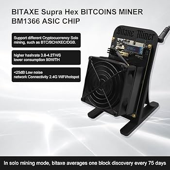 BTC Bitaxe Supra Hex 702 Bitcoin Miner 4.2Th/s 2.4g WiFi 90W