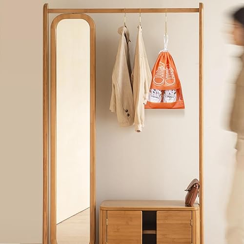 Miniatura 6 de ASEVAT Paquete de 8 bolsas de zapatos para viajes, bolsa portátil para zapatos de viaje, bolsas de zapatos para almacenamiento, bolsa organizadora