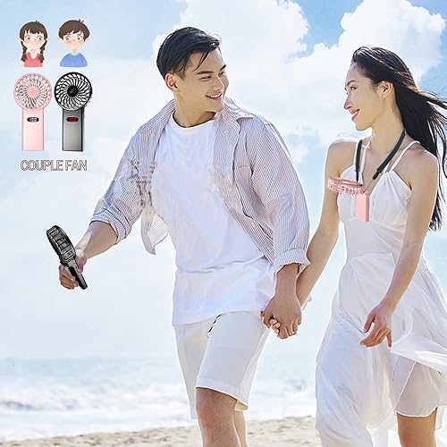 Miniatura 4 de CAZOKASI Ventilador portátil portátil con clip para la cintura, ventilador de cuerpo personal, súper potente, 6000 mAh hasta 23 horas de larga