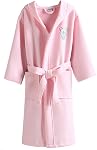 Girls Robes 100% Cotton Toddler Terry Bathrobe Soft Hooded Towel Baby Kids Cotton Spa Robes Sleepwear for Kids 3-12 Years