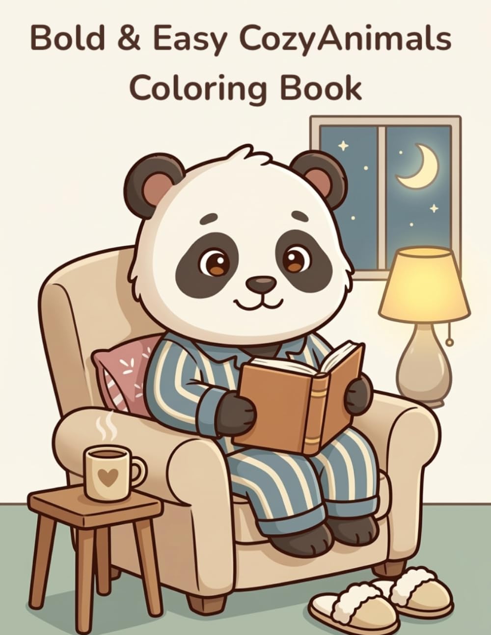 Bold and Easy Cozy Animals Coloring Book: Cute, Simple, and Relaxing Animal Pages for Stress Relief and Creative Fun