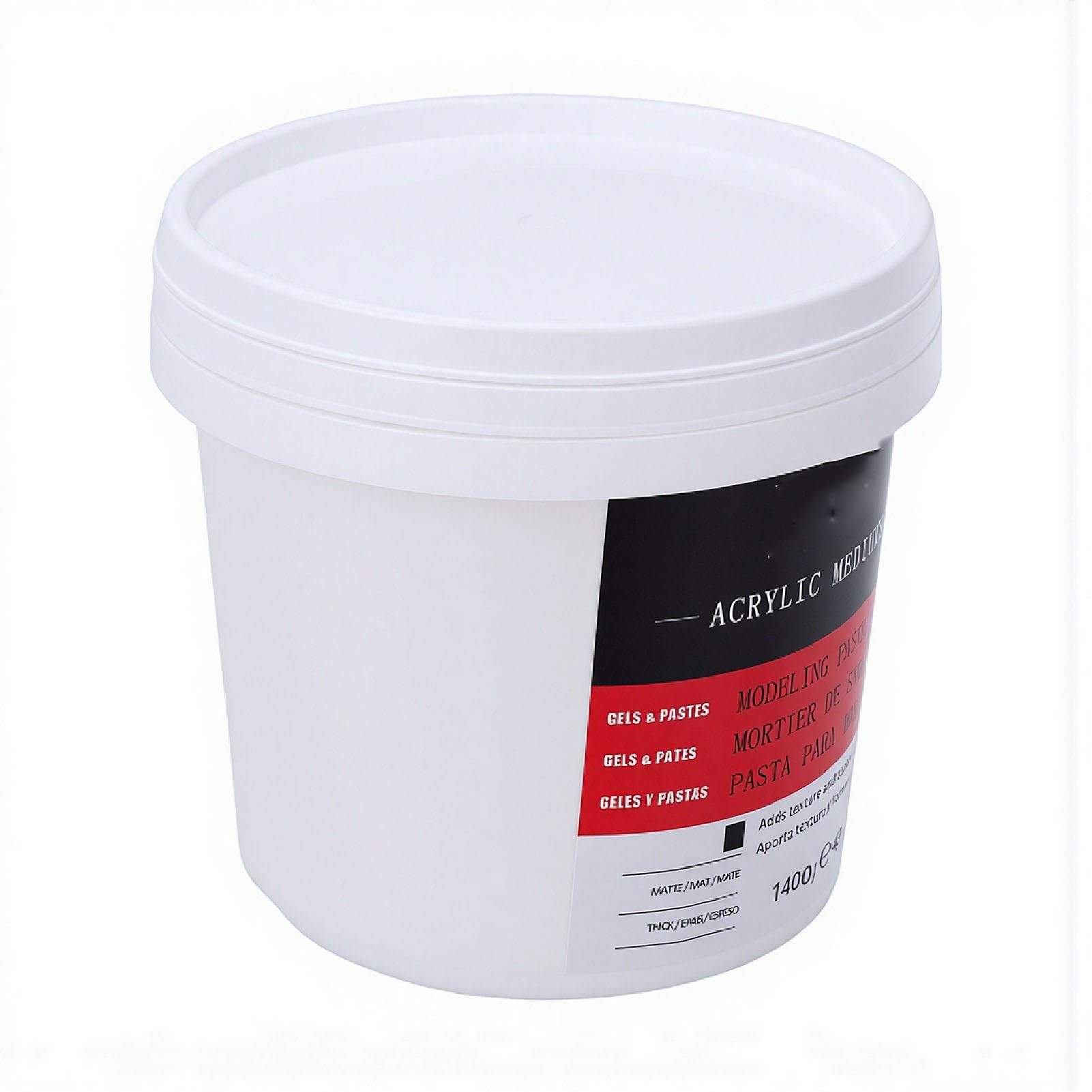 Topiky Pasta para Modelar Arte, Pasta de Textura de Secado Rápido 1400 G, para Manualidades de Madera en Lienzo, Artística Texturizada Multifuncional, para Esculpir Modelado