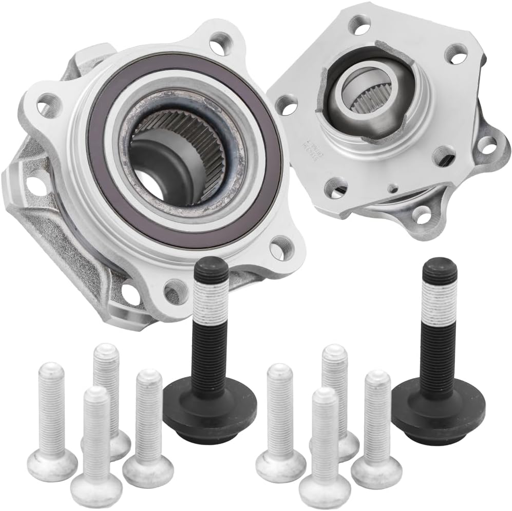 [2-Pack] 513433H - Front Pre-Pressed Wheel Hub Bearing Assembly Compatible With [Audi] A5 Quattro, A5 Sportback, A6 Quattro, A7 Sportback, A8 Quattro, Q5, Q7, RS5, S5, SQ5, A4 allroad