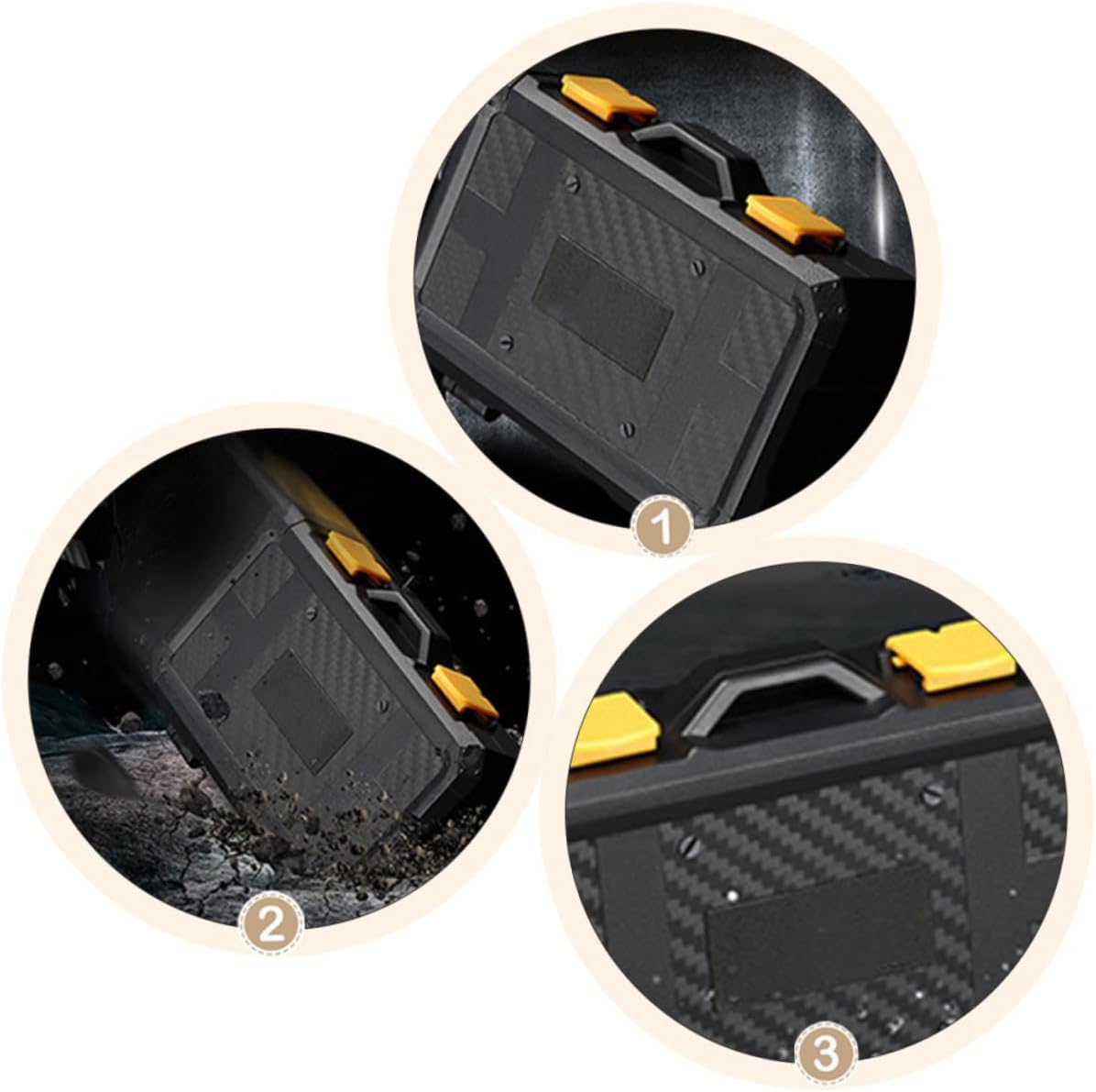 Memory Card Case, Black Plastic Waterproof Storage Holder