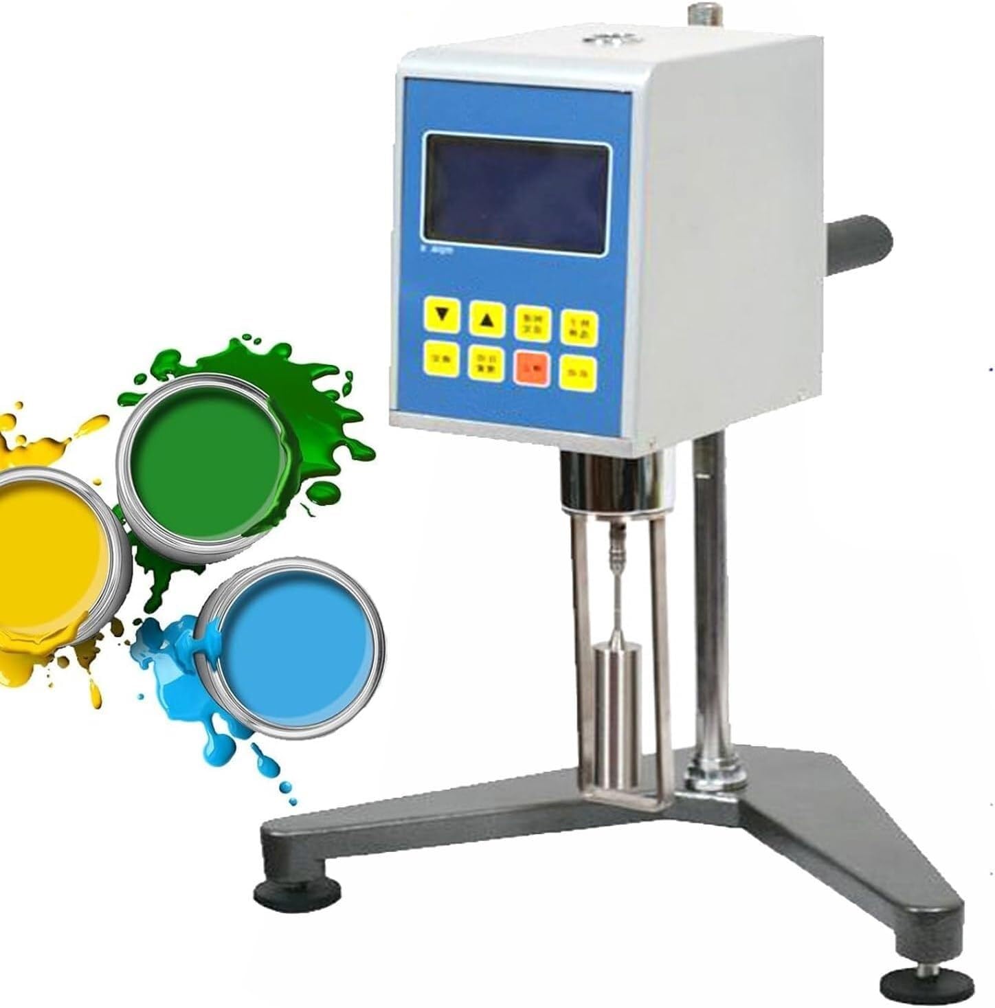 Viscosímetro Rotativo Digital Portátil NDJ-9S con Pantalla LCD y 4 Rotores para Medición Precisa de Viscosidad Líquidos