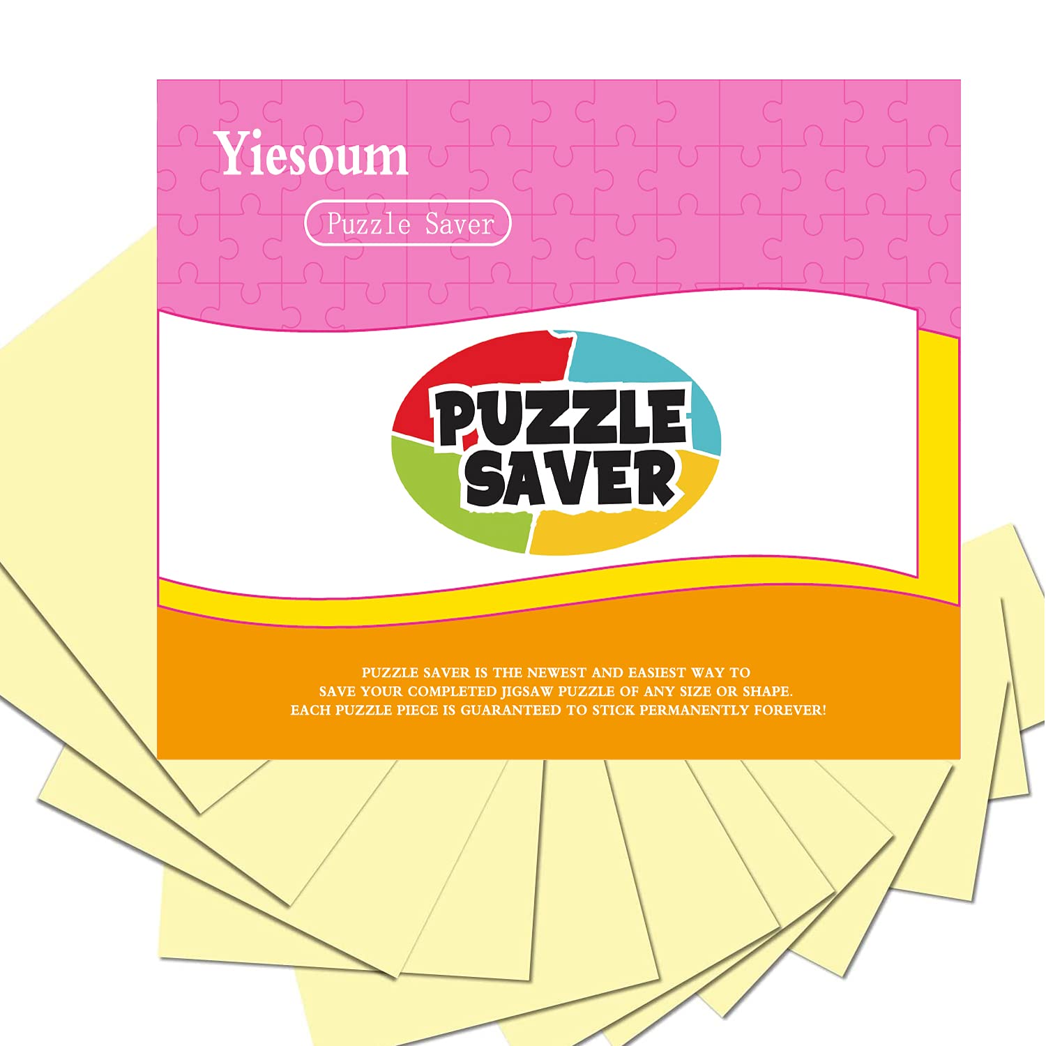 ZELAITE 16 Sheet puzzle Saver, Preserve 2 x 1000 Pieces, Peel & Stick Puzzle Saver, Preserve and Hang Your Jigsaw Masterpiece Without Hassle, the Best Way to Preserve Your Finished Puzzle (16)