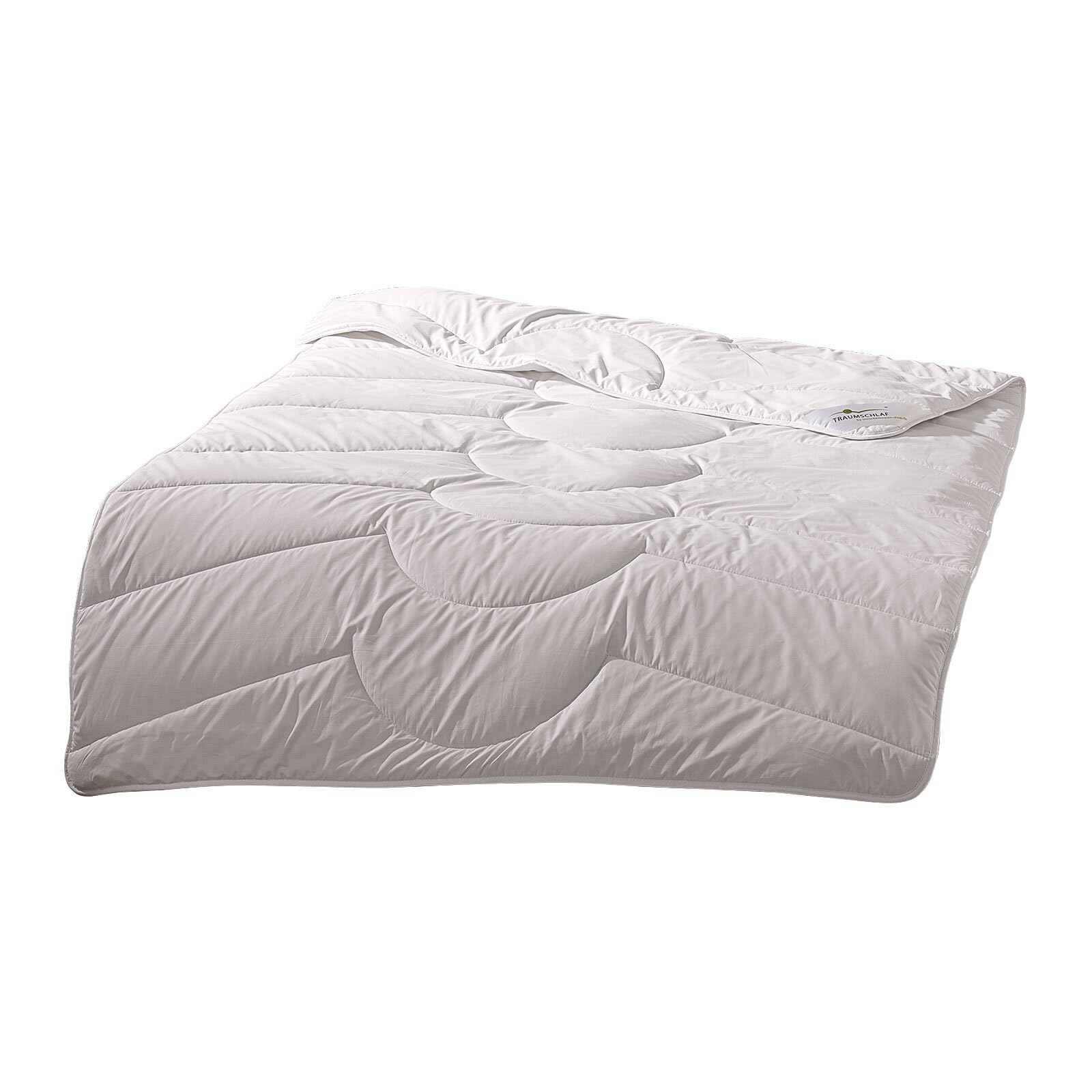 Traumschlaf Kamelhaardecke Sommerdecke extra leicht · 100% Kamelhaar Füllung · Temperaturausgleichend, feuchtigkeitsregulierend & Atmungsaktiv · Waschbar bis 30°C 200x210 cm