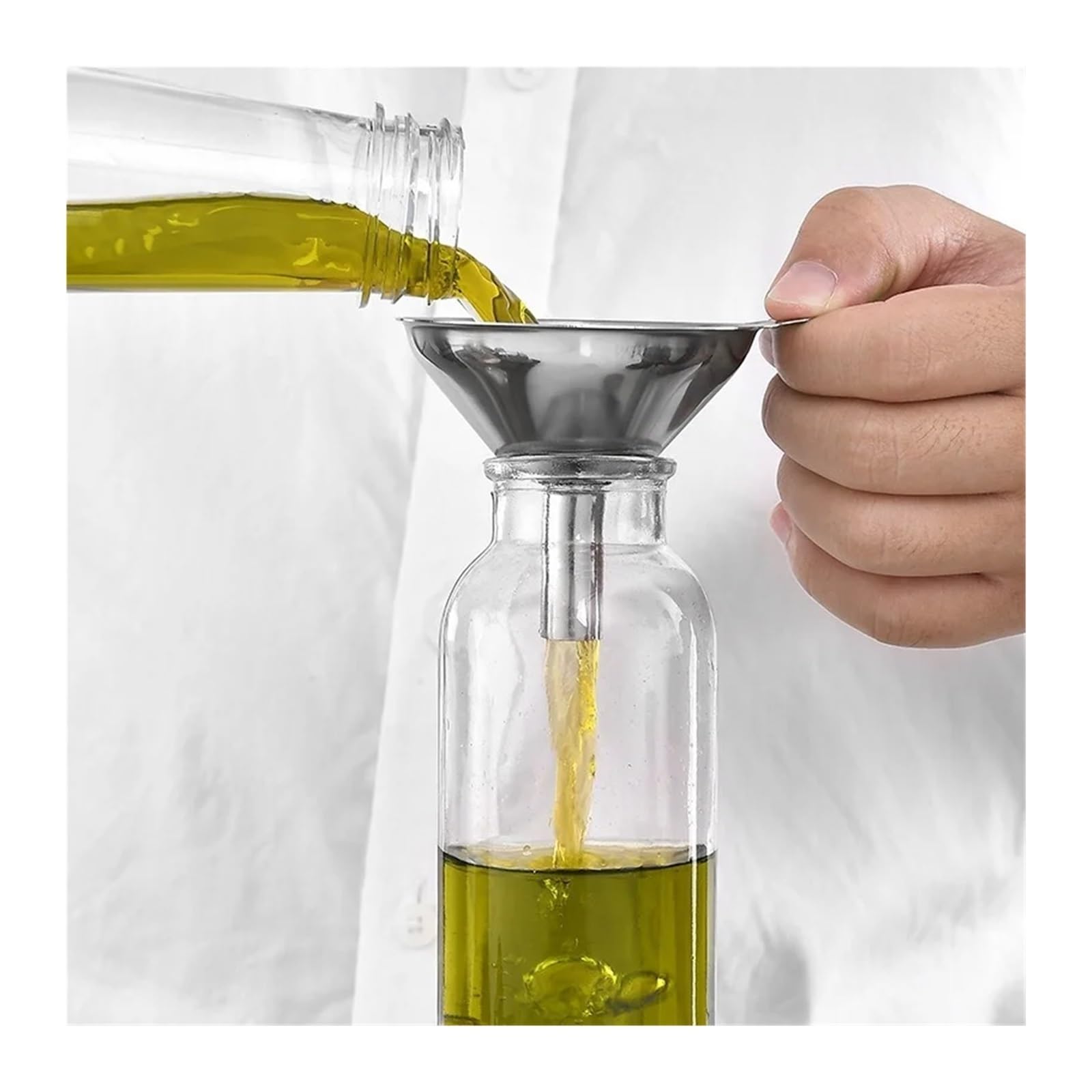 Set di imbuti da cucina, imbuti in acciaio inossidabile, imbuto in acciaio inossidabile, set da tre pezzi, mini imbuto, strumento for perdite di olio, strumento for perdite di vino, distributore di li