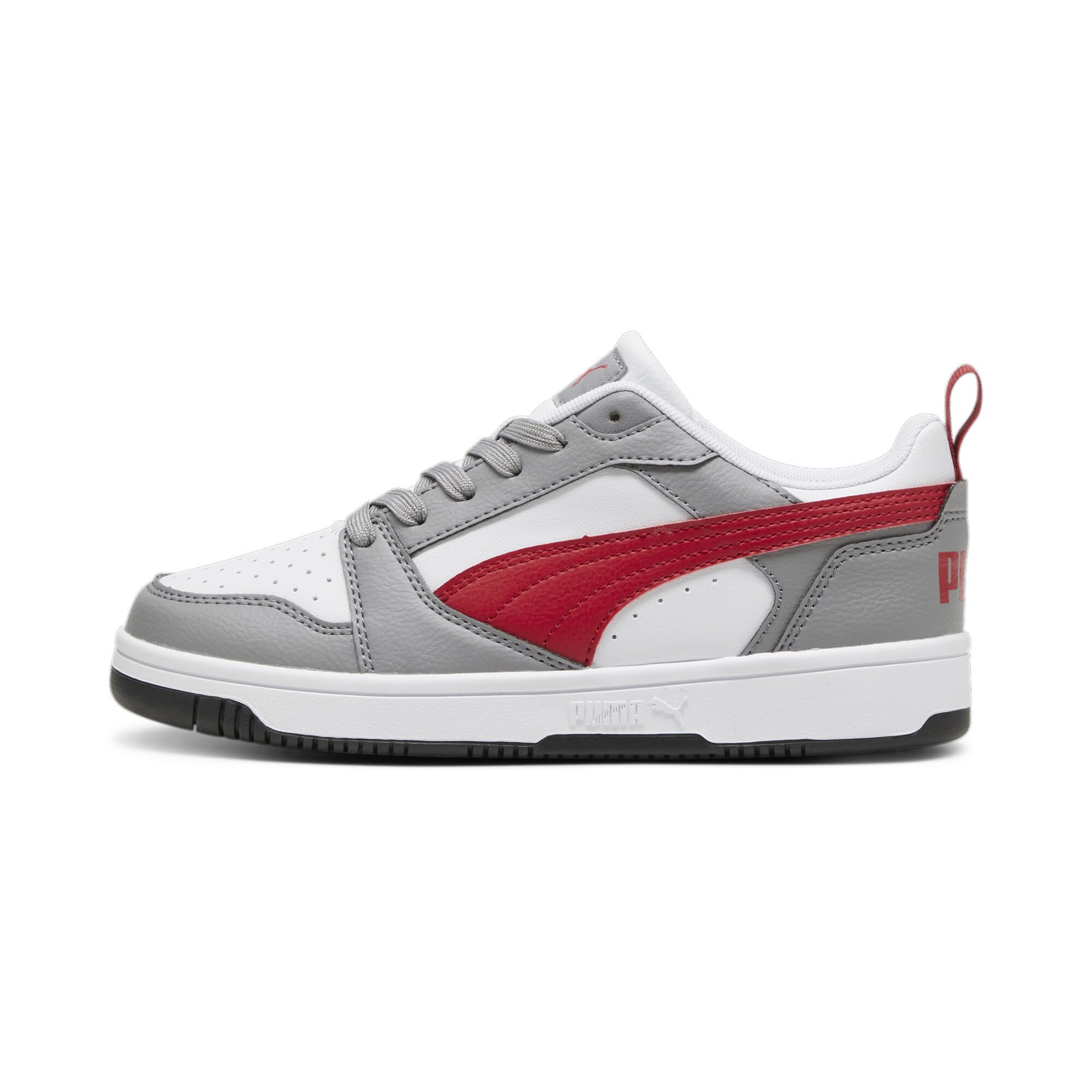 Puma Unisex Kinder Rebound V6 Lo Jr Turnschuhe, Stormy Slate Club Red Puma Schwarz, 38 EU