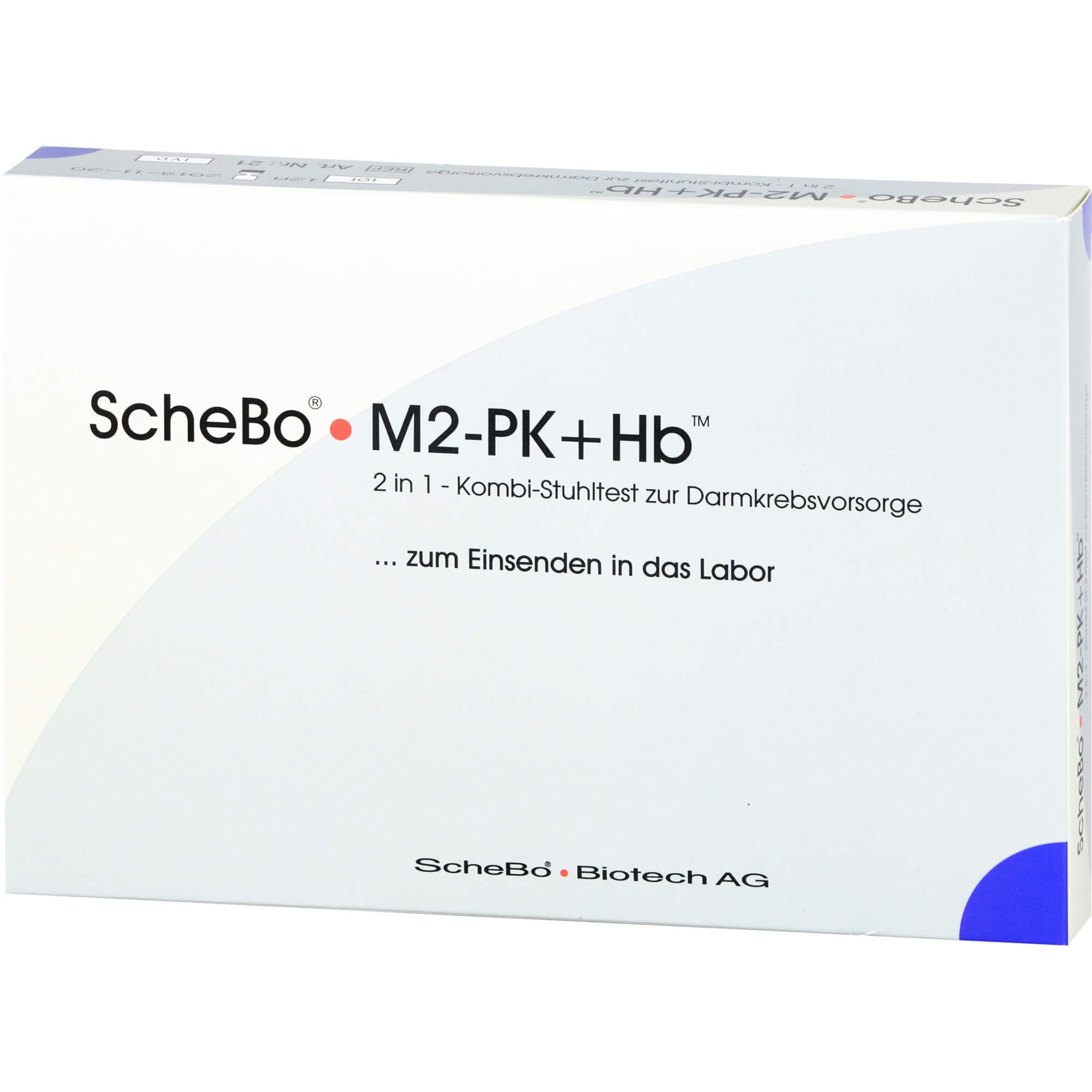 SCHEBO M2-PK+Hb 2in1 Kombi-Darmkrebsvorsorge Test 1 P