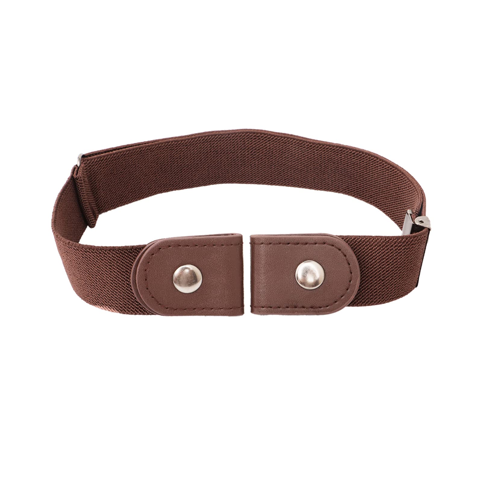 WYCTIN SolderNo Buckle Ladies Waist Belt, 2 Pack Invisible Adjustable Belt Men Women Jeans Pants Dress Stretch Waist Belt Fits 17-47 with Thickened Belt Strap