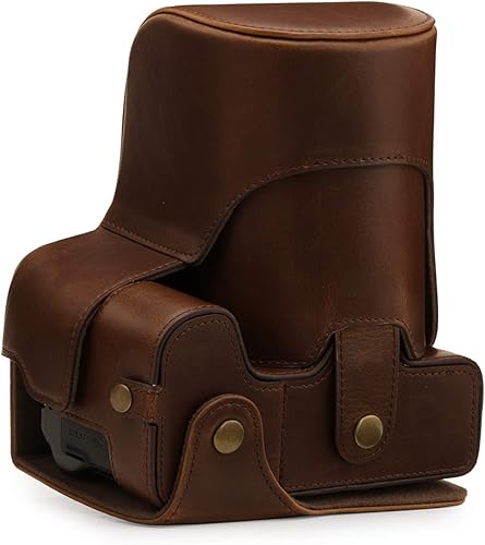 Miniatura 2 de MegaGear Ever Ready Leder Kameratasche mit Trageriemen kompatibel mit Nikon Coolpix P950