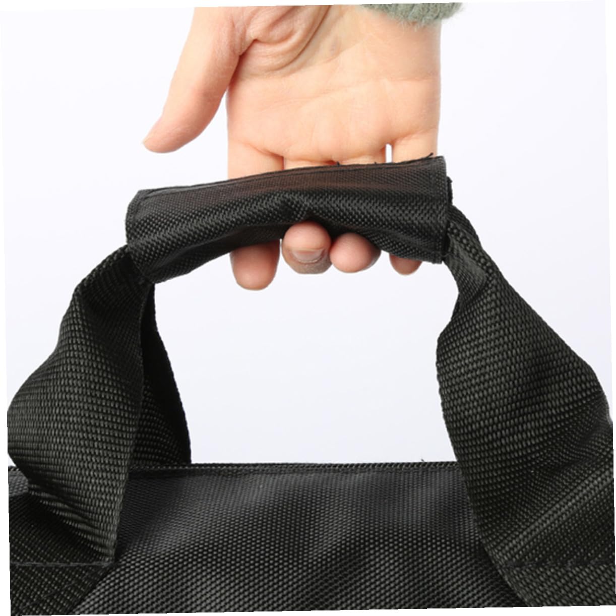 KOMBIUDA Borsa per Treppiede Rinforzata Nera in Oxford Tracolla | Custodia per Supporti Luce e Monopiedi, Imbottitura in Spugna, Uso Esterno e Fotografia in Uscita