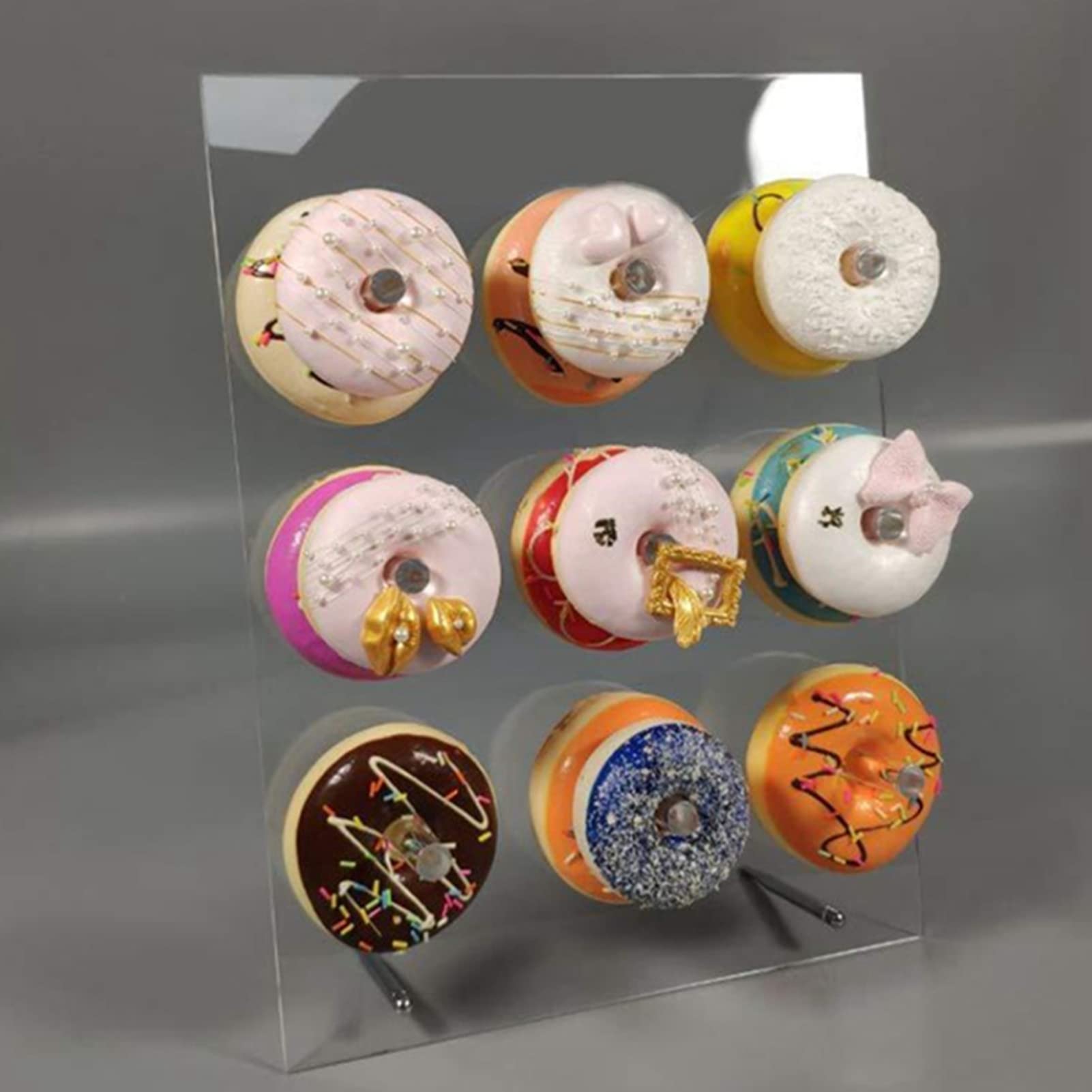 Soportes para pasteles, soporte de exhibición de acrílico para rosquillas, soporte para estante transparente para decoración de vajilla de fiesta de cumpleaños de boda