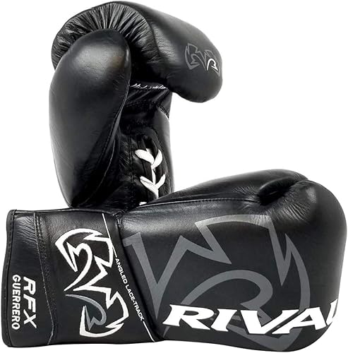 Miniatura 4 de RIVAL Guantes de boxeo RFX-Guerrero Pro Fight Gloves, HDE-F duro, cierre con cordones, sensación más rígida y firme, aprobados para competición