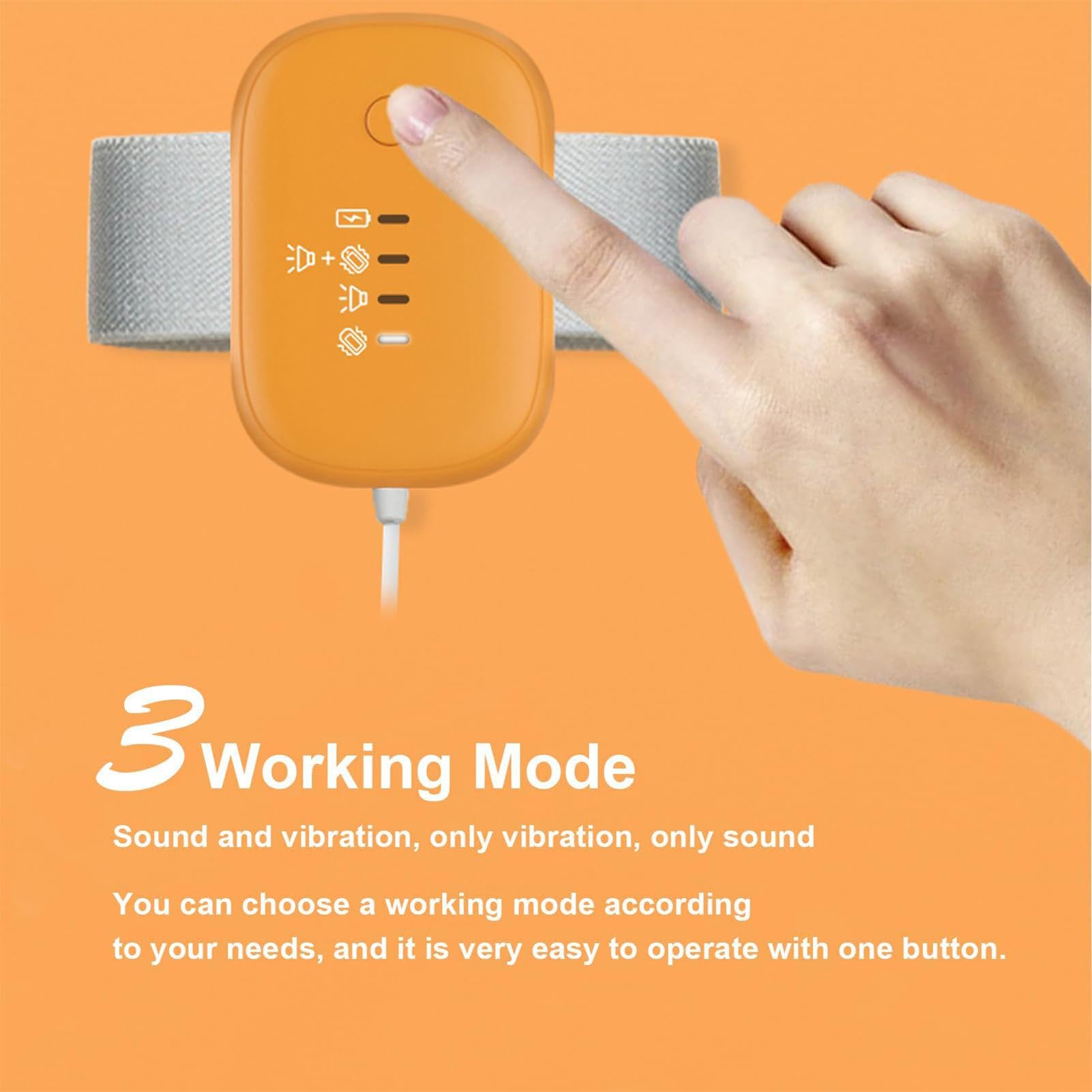 Alarme de mouillage du lit - Dispositif d'alerte de, unité de Chargement USB | Capteur à Haute sensibilité, Modes de Vibration sonore, Outil d'entraînement au Pot, Alarme pour Les,