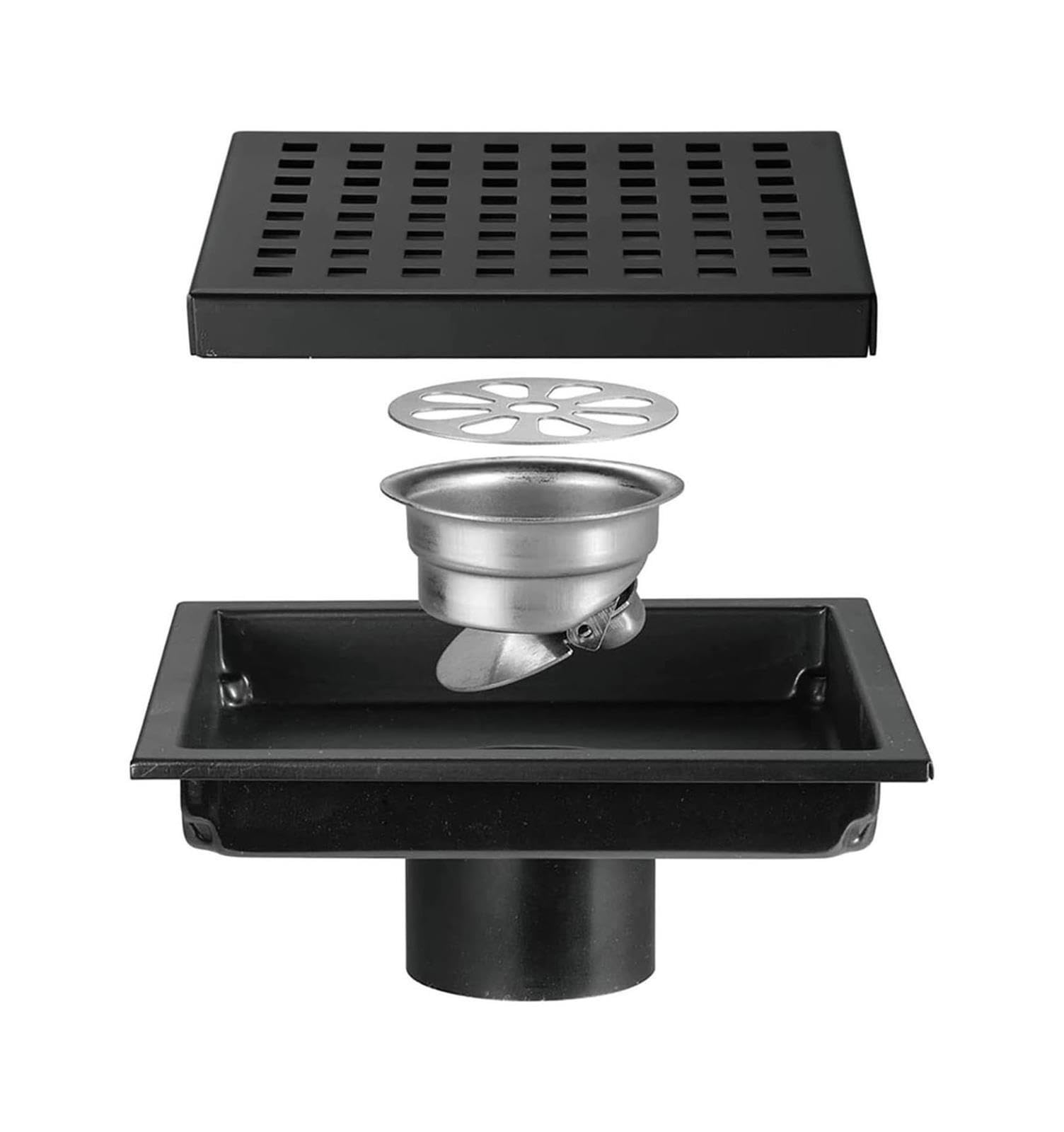 Desagüe de Piso Ducha Cuadrado Acero Inoxidable 304