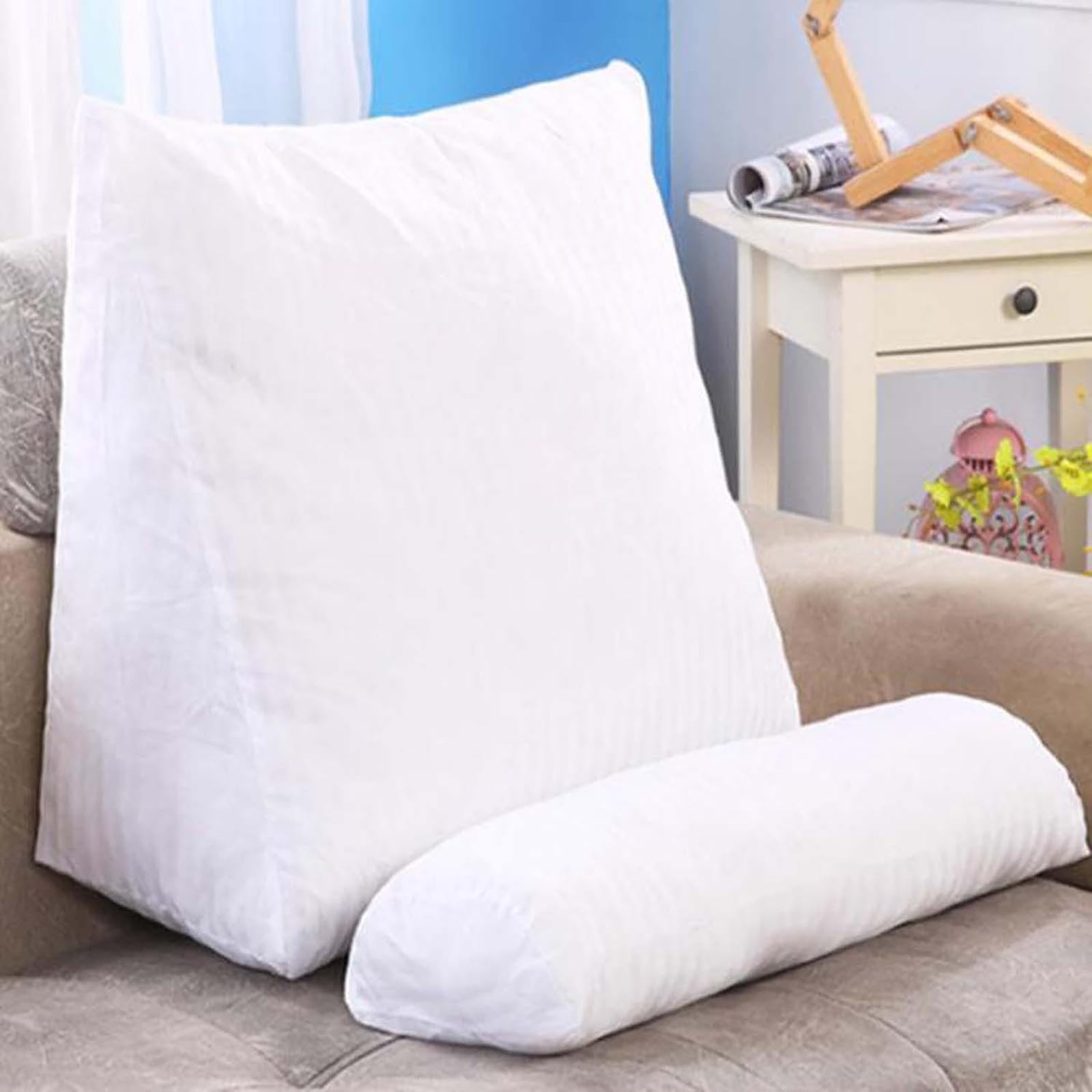 Respaldo De Lectura En CuñA, con Almohada Cervical Ajustable, AlmohadóN De Apoyo Lumbar, Cojines para Posicionar La Espalda, Funda De Chenilla ExtraíBle