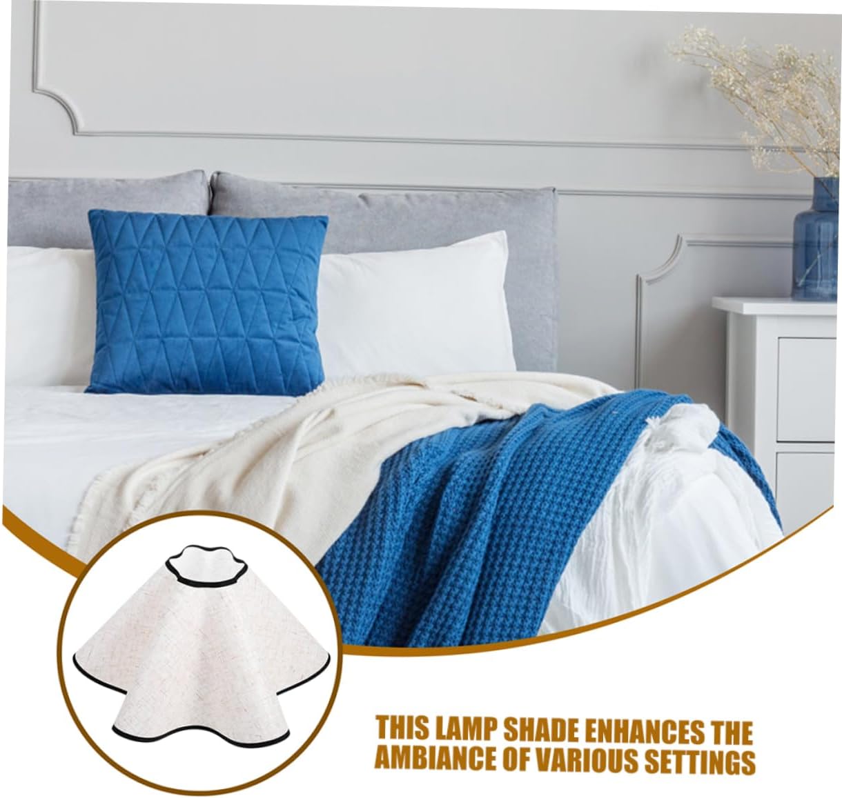 Pleated Lampshade Covers Petal Design Table Lamp Shade Ceiling Light Home Lighting Pp Fabric