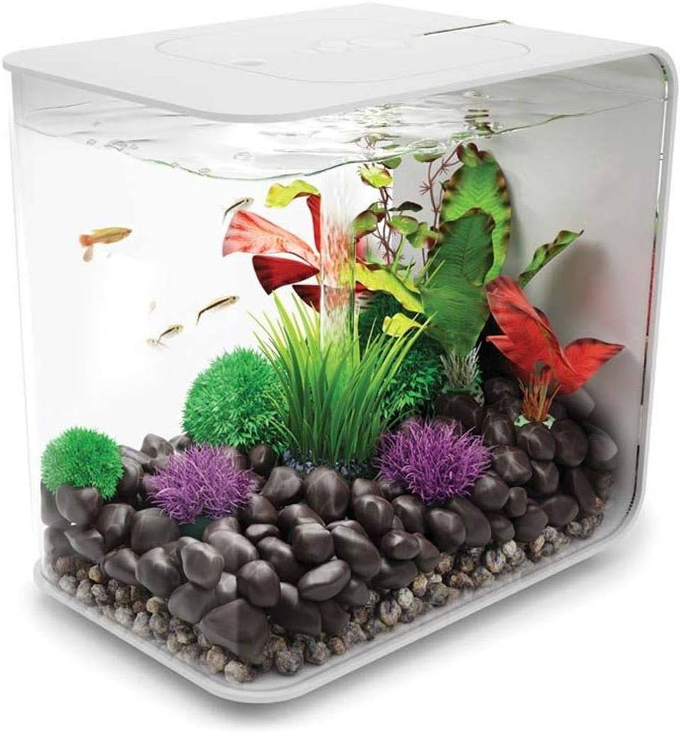 biOrb Flow 30L Aquarium, White with LED lighting