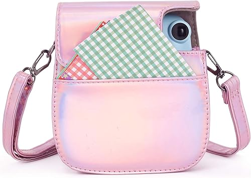 Miniatura 53 de Phetium Instant Mini 12 - Funda protectora para cámara compatible con Instax Mini 12 11, bolsa de piel sintética con bolsillo y correa de hombro