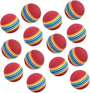 Anneome Golf Practice Balls 20pcs Softball s Play Balls Training Balls Perforated Balls Eva Ball Rainbow Ball Golf Soft Ball Training Ball Rainbow Balls