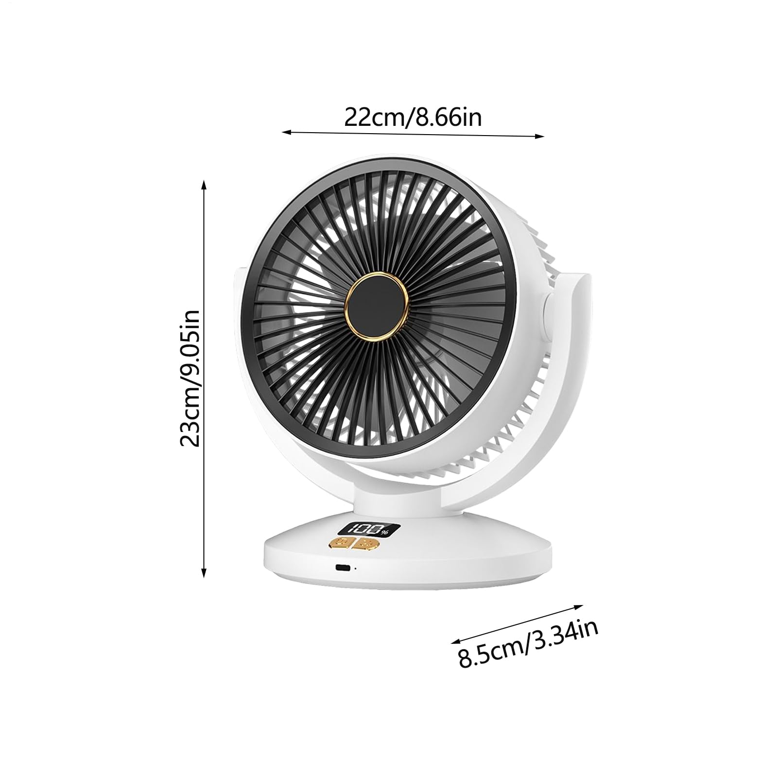 Ventilador de circulación de aire, pantalla digital, ventilador oscilante