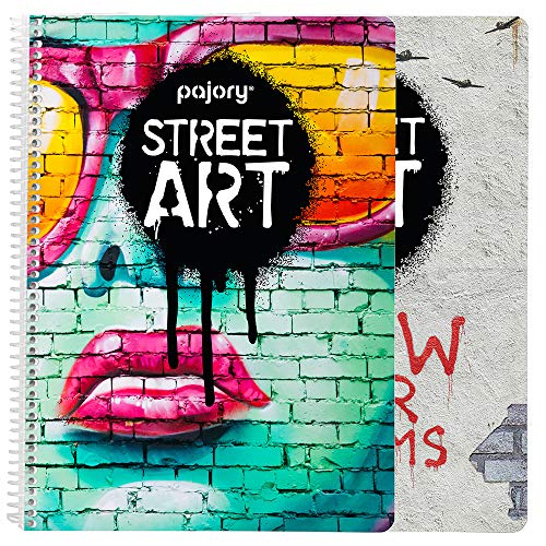 Pajory Cuaderno Espiral, Street Art, A4, 80F 80 g, Pautado Cover