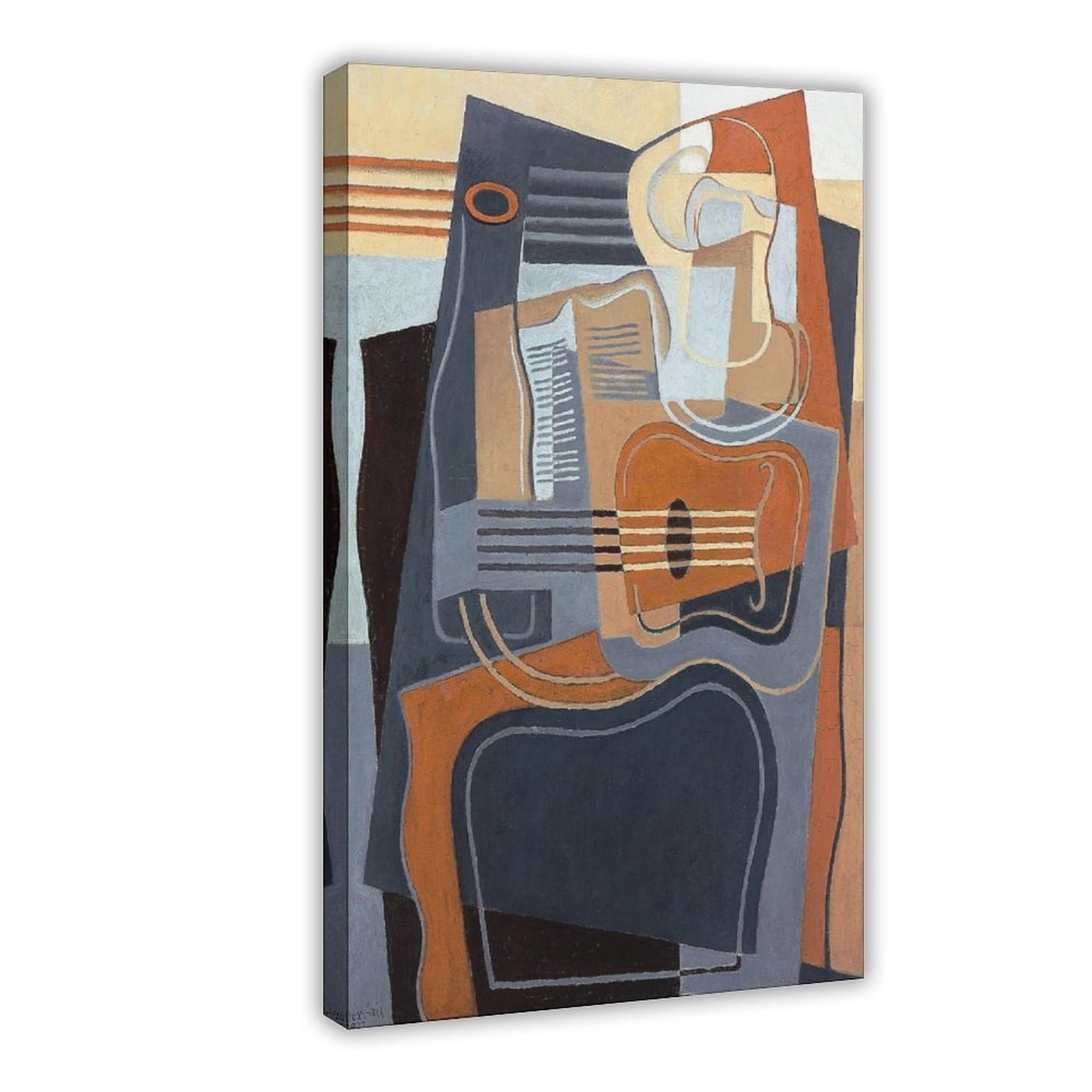 ANFOTCM Juan Gris, Le Gueridon, abstrakcyjna, artystyczna dekoracja ścienna plakat rodzinny bar restauracja garaż kawiarnia sztuka znak prezent 12 x 18 cali (30 x 45 cm)