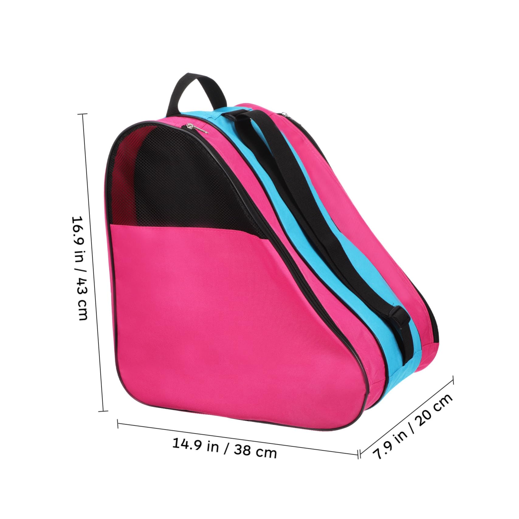 TOYANDONA Rollschuhtasche für Junge Mädchen Eislaufrucksack aus Dreieckstasche zum Transport von Rollschuhen und Schutzausrüstung Robust und Langlebig