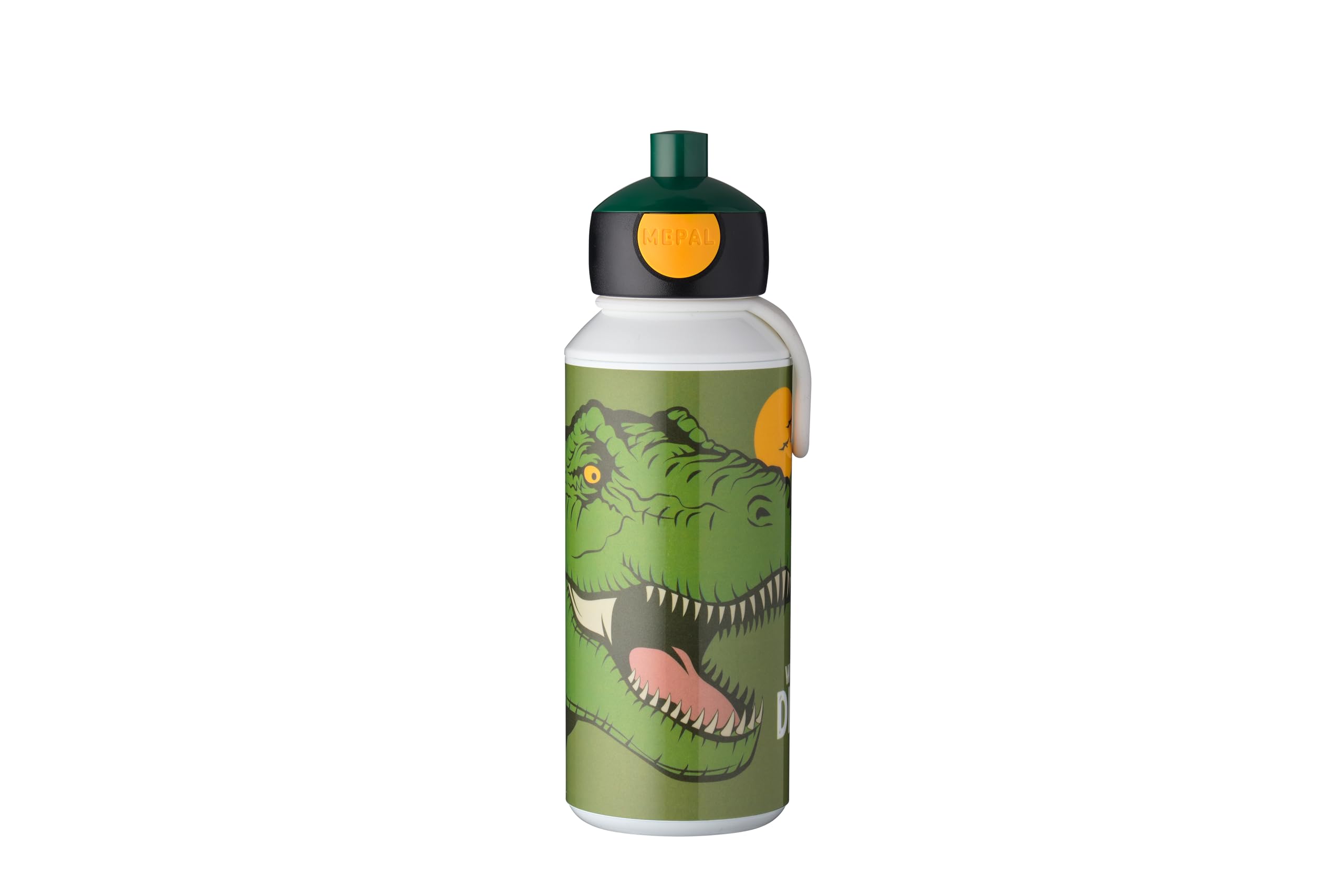 Mepal Dino - Drinking Bottle Pop-Up Campus - Drinking Bottle - Leak Proof Drink Bottle For School - Bpa-Free & Dishwasher Safe - 400 Ml