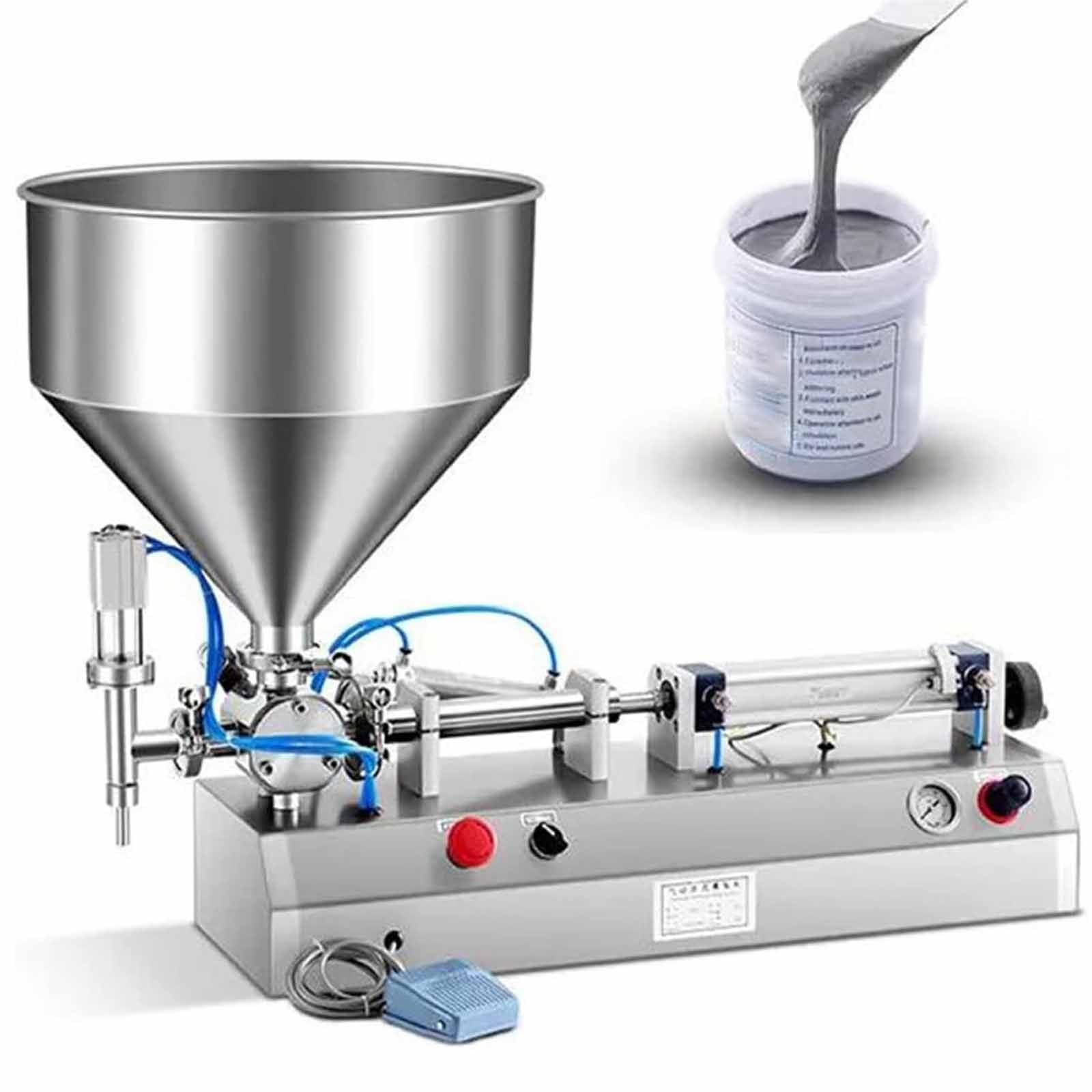 AYCDL Paste Liquid Filling Machine, Stainless Steel quantitative Filling Machine, Pneumatic Filling Machine, for Paste, Shampoo, Honey, Toothpaste, Oil, Sauce,500ml,500ml