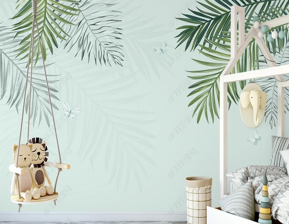 Papier peint intissé pour habiller un grand mur vide avec un poster géant tropical