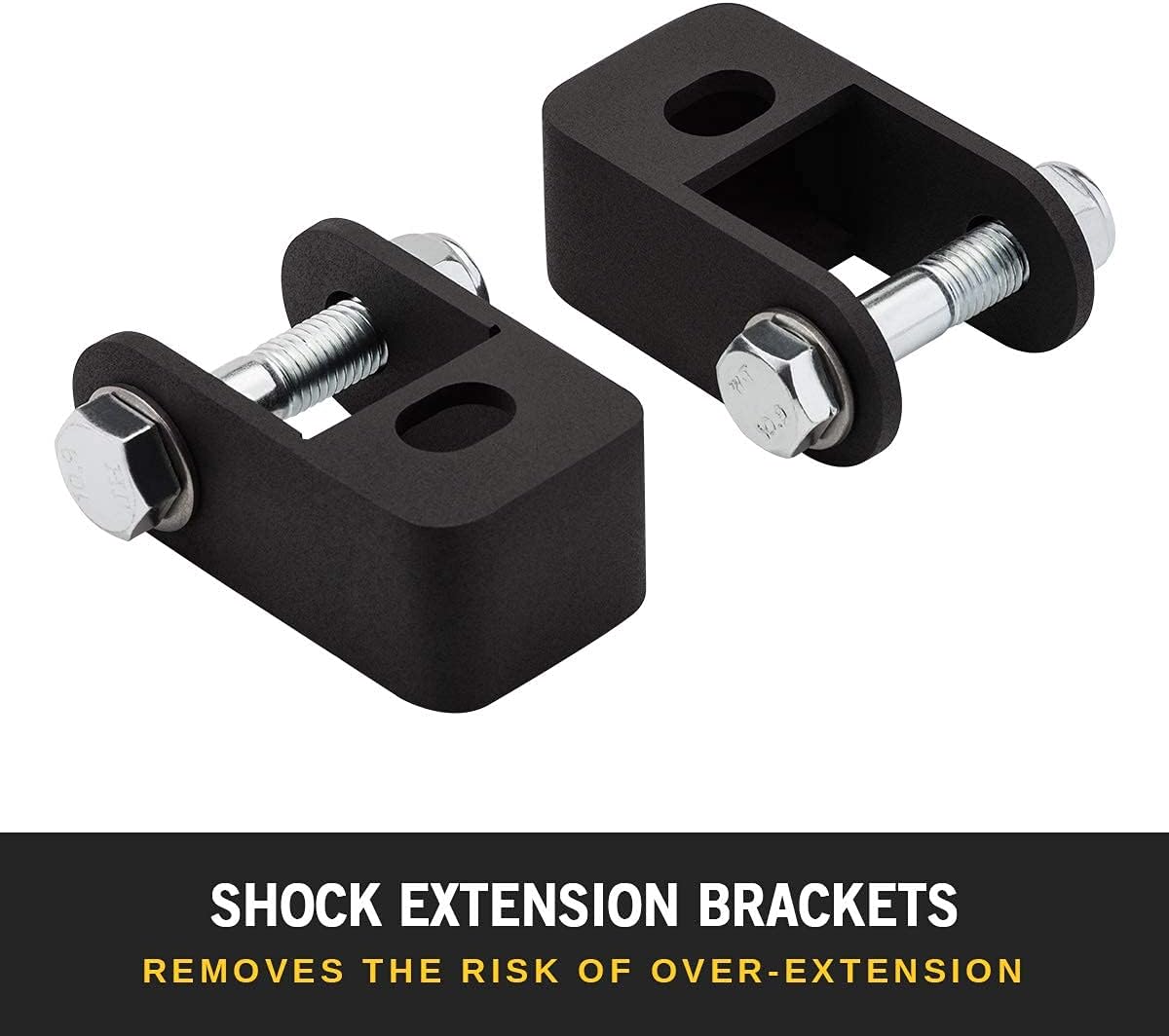 Supreme Suspensions - 2" Rear Lift Kit For 2007-2020 Chevrolet Silverado 1500 and GMC Sierra 1500 2WD 4WD | Tapered 9/16th Pin Blocks with Square U-Bolts and Shock Extenders
