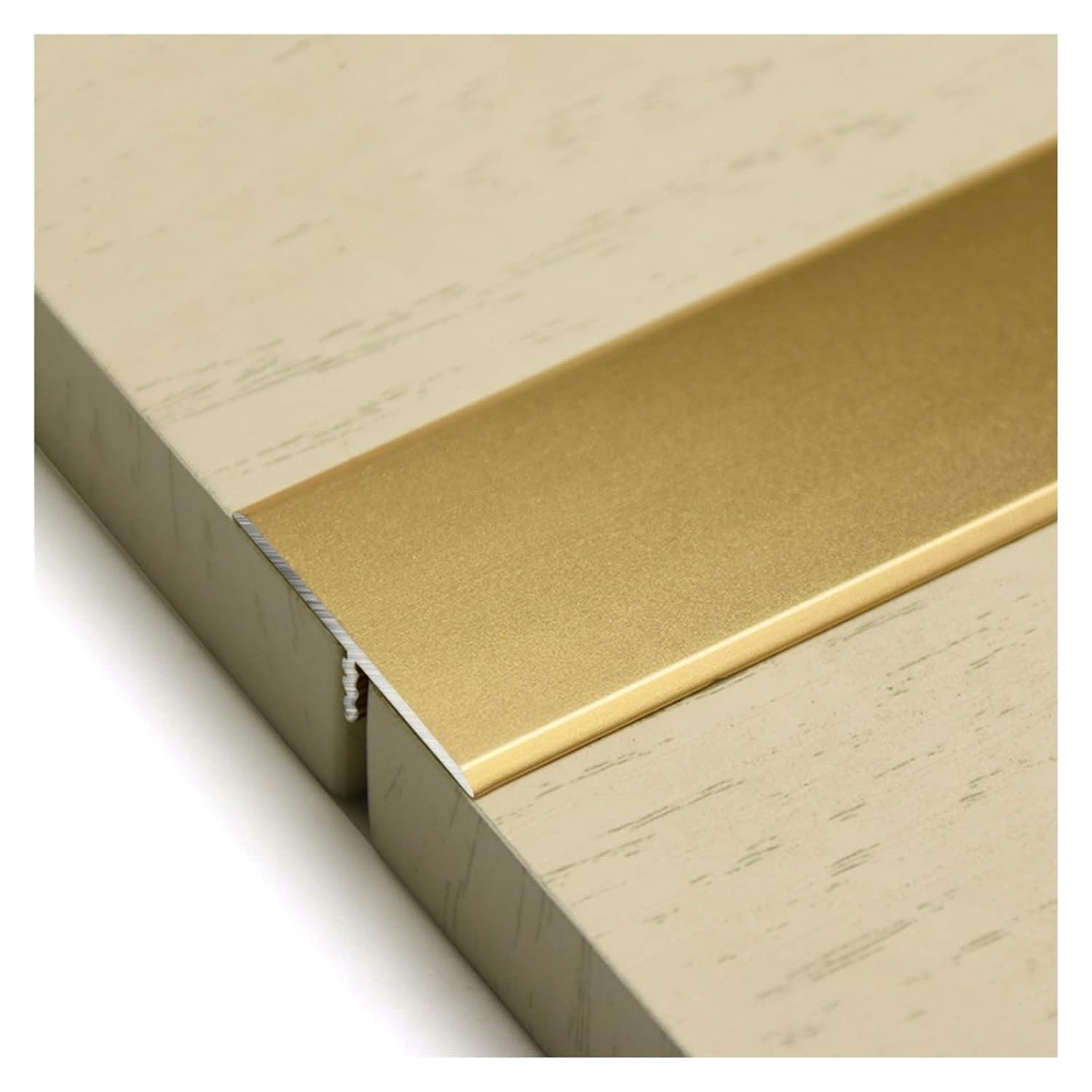 Metal Flooring Transition Strip,T Molding Thresholds Metal Floor Transition Strip for Doorways Uneven Floors Tile/Wood/Laminate Floors(Color:Gold,Size:Length 90cm/35in)