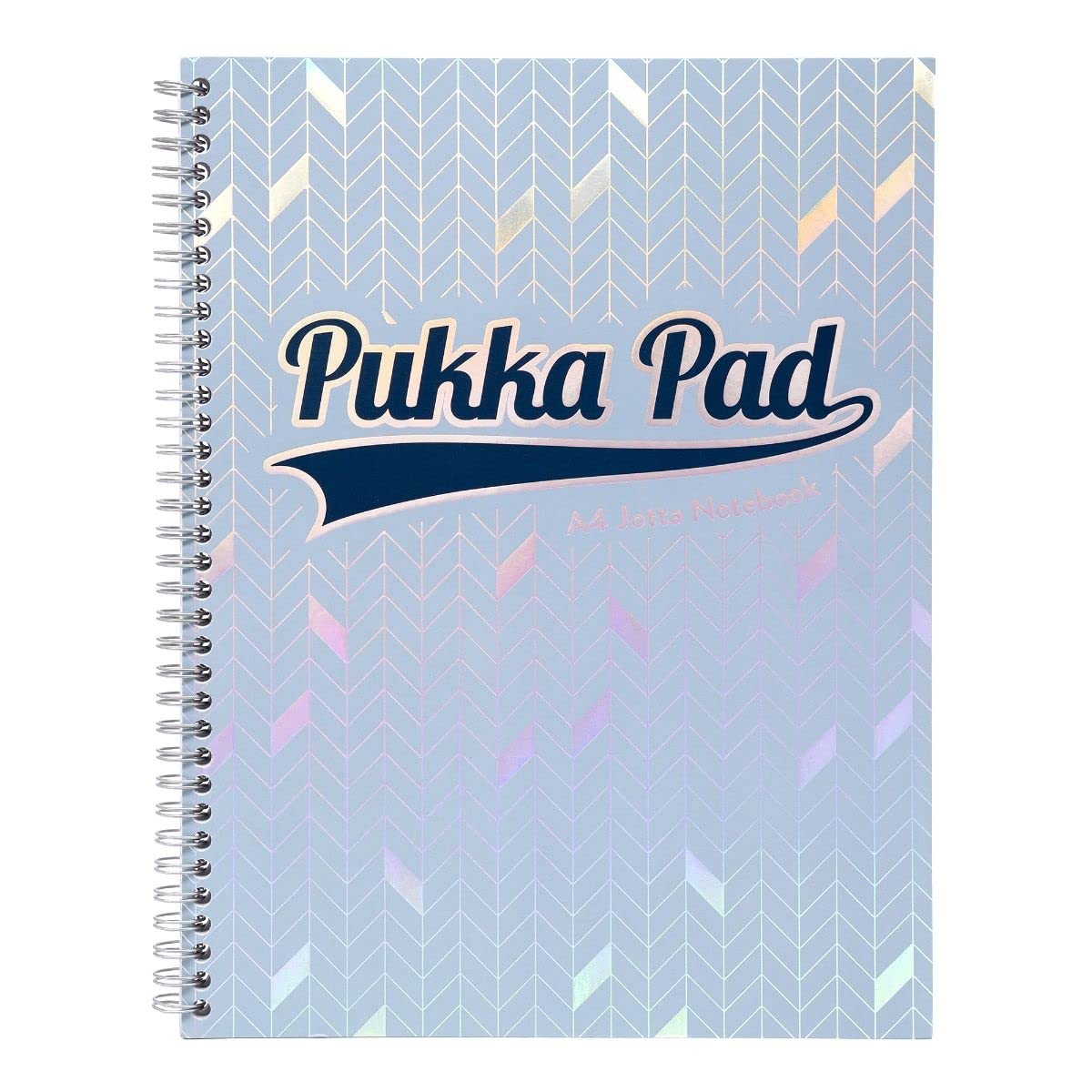 Pukka Pad A4 Size Single Line Ruled Notebook Set Pack of 3 Micro Perforated Pages Light Blue Designer Cover College Ruled 200 Pages 80gsm Spiral WireBound 4 Hole Punched Glee Series