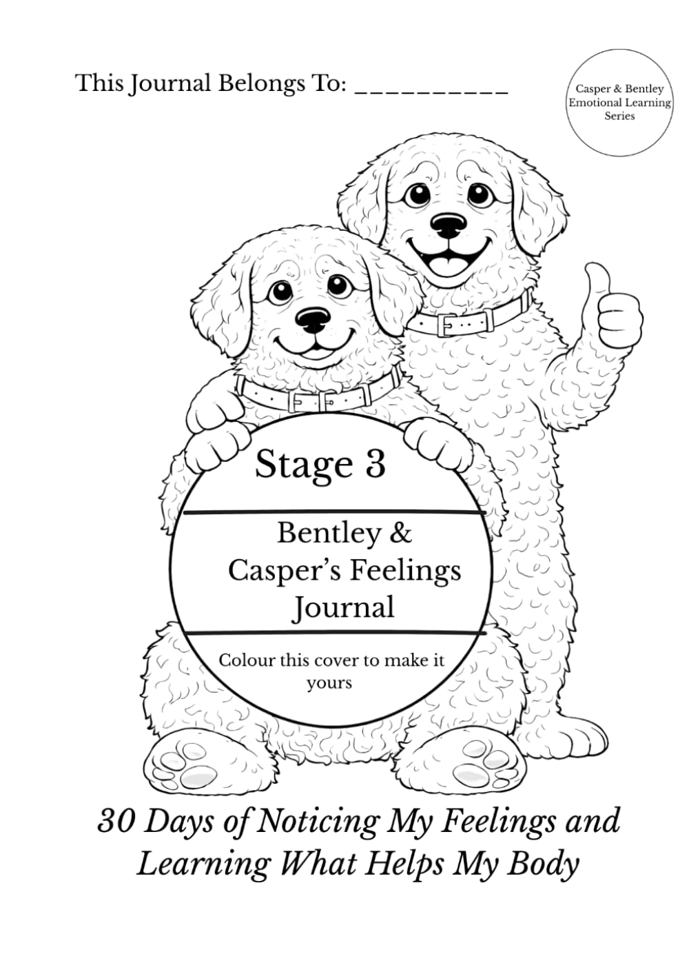 ADHD Feelings Journal for Pre-School Children – Simple Emotional Awareness Workbook: Stage
