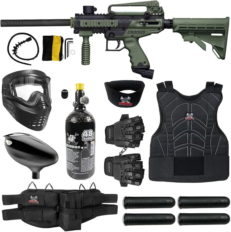 Paquete inicial de marcador de pistola de paintball protector táctico Maddog Tippmann Cronus