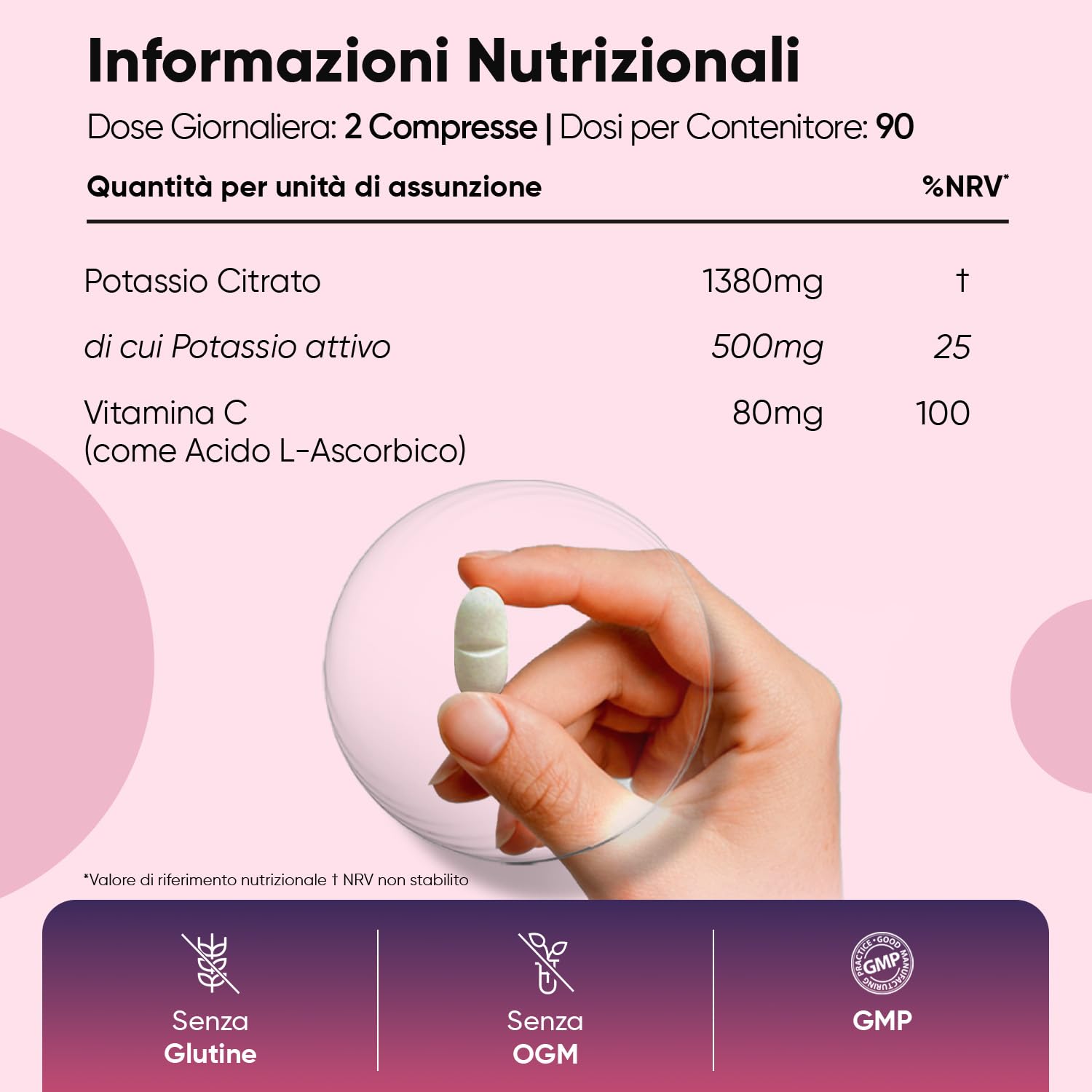 Magnesio Biglicinato e Potassio Citrato Bundle, 180 Capsule + 180 Compresse, 1422mg di Magnesio Glicinato con Vitamina B6, 1460mg di Potassio Integratore con Vitamina C, Vegano, Senza OGM