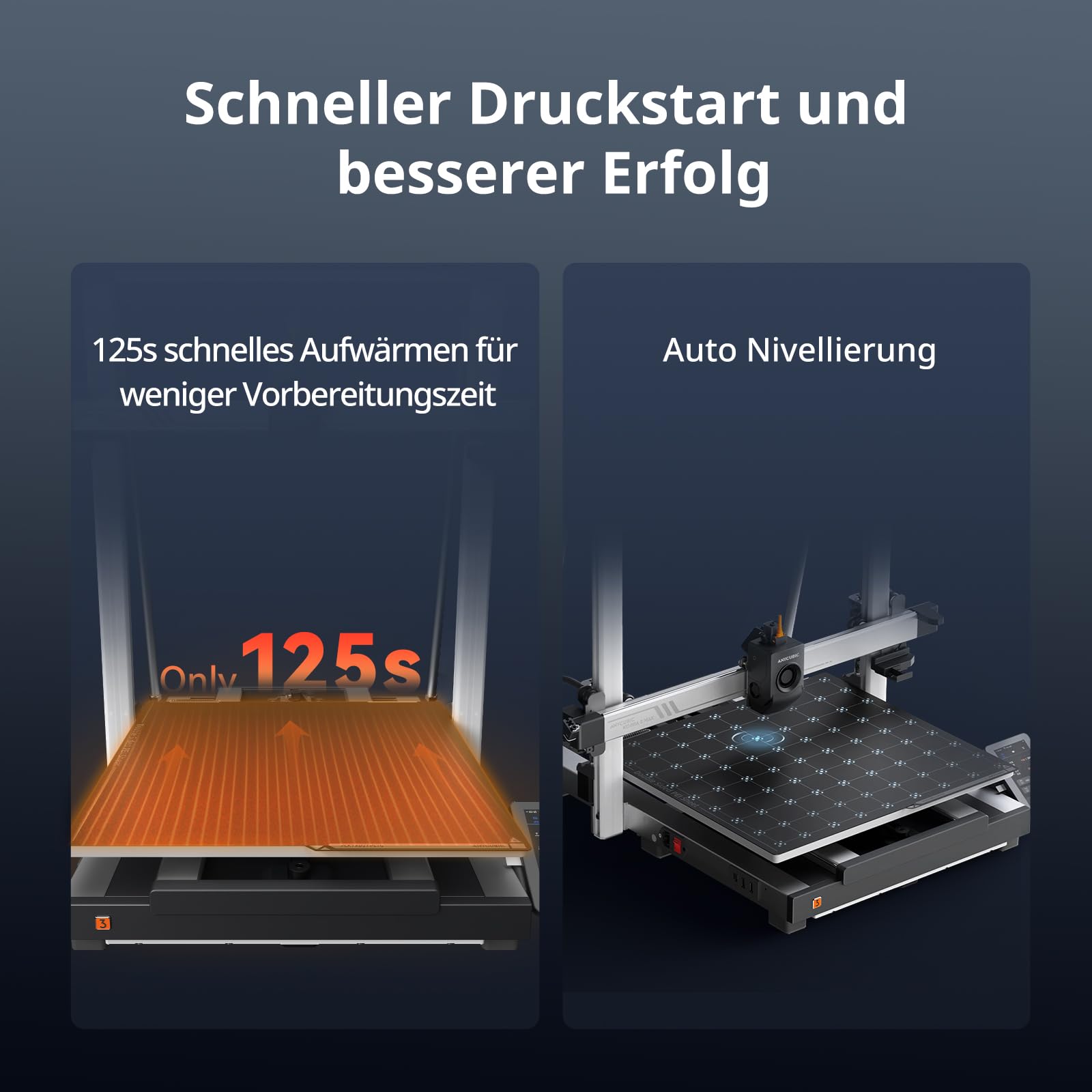 Anycubic Kobra 3 Max 3D-Drucker, 420x420x500mm Riesiger Druckgröße, 600 mm/s Schnelles Drucken, Stabilere Konstruktion, Optionaler Mehrfarbendruck