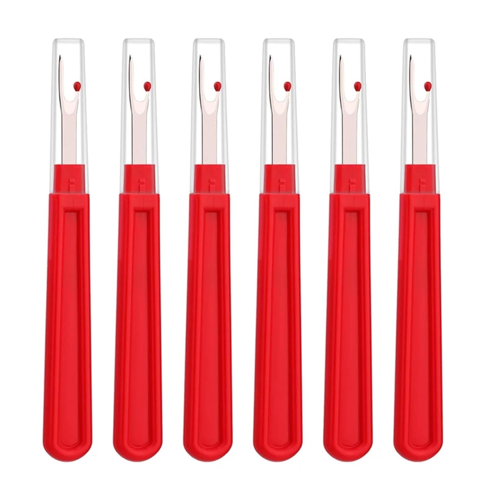 Juego de 36 descosedores con Agarre ergonómico for Coser, Manualidades y Quitar dobladillos Costuras Bordado(Red)