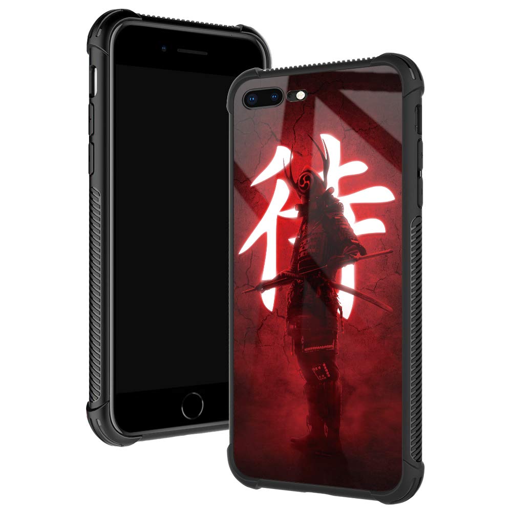 TnXee Case Compatible with iPhone 8/SE 2022,Japanese Samurai 7/SE 2020 Cases for Boys/Men,Four Corners Shock Absorption Non-Slip Soft TPU Bumper Case Compatible with iPhone 7/8/SE 2020/SE 2022 4.7 in