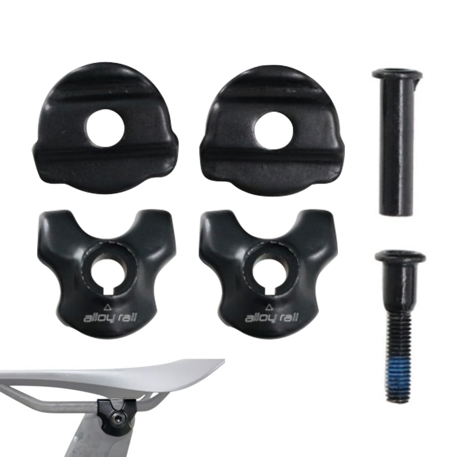 Morsetto reggisella, Morsetto reggisella - Adattatore per binari della sella in carbonio | Clip per morsetto per tubo sella Clip per tubo, 7×9mm/7×7mm per ciclismo Attrezzatura per reggisel