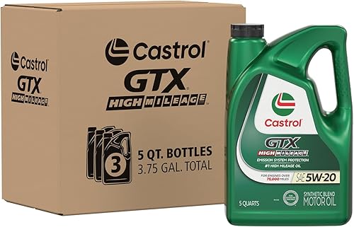 Castrol 60017 GTX High Mileage 5W-20 aceite de motor sintético mezclado