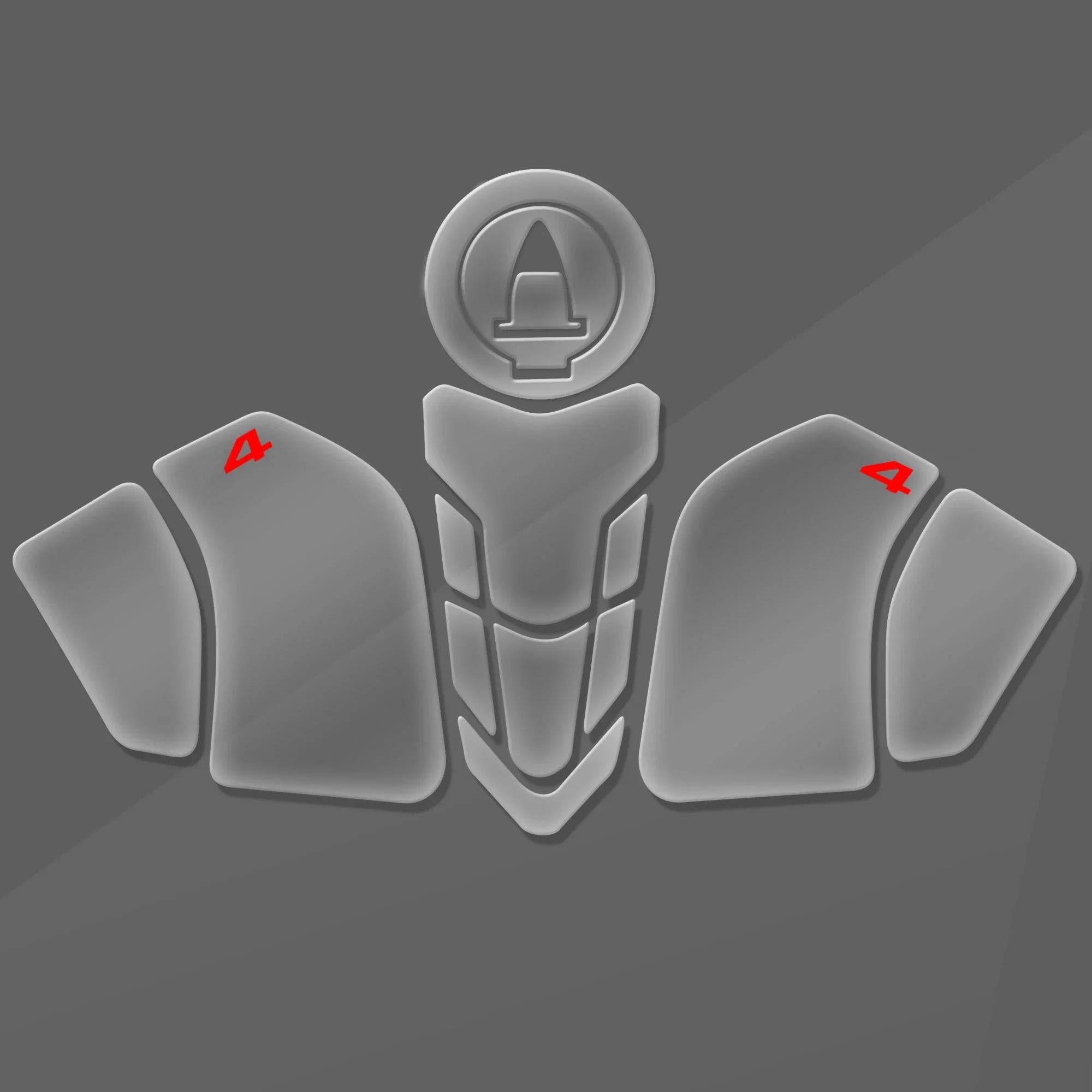 Motorcycle Tank Pad Protector Transparent Decal for Ducati for Panigale V4 S R for Streetfighter V4S 2018-2021