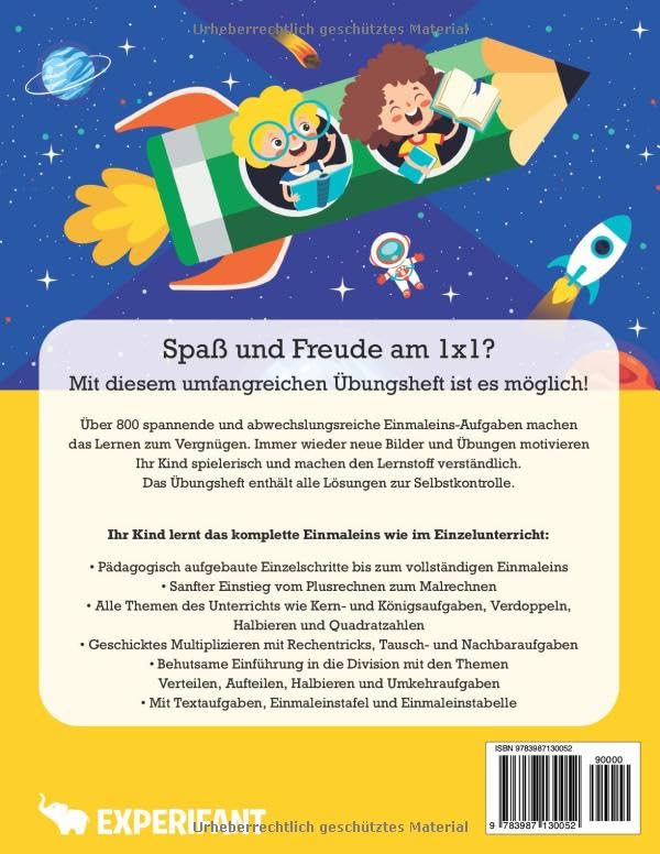 Snapklik.com : 3. Klasse 1x1 Einmaleins - Das Umfangreiche, Bunte